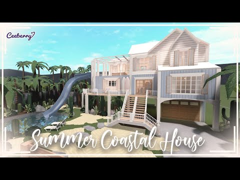 Bloxburg || Summer Coastal House 246k || Speed Build