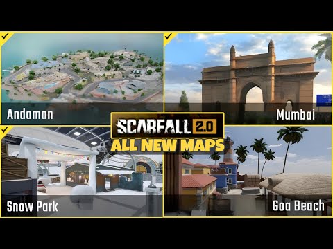 SCARFALL 2.0 NEW INDIAN MAPS & MODE ARE AMAZING 😍 || MUMBAI MAP, GOA MAP, ANDAMAN MAP, SNOW PARK MAP