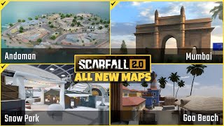 SCARFALL 2.0 NEW INDIAN MAPS & MODE ARE AMAZING 😍 || MUMBAI MAP, GOA MAP, ANDAMAN MAP, SNOW PARK MAP
