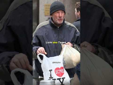 Berühmter Schauspieler versteht, was es bedeutet, auf der Straße zu leben! 🤭😯 Richard Gere!🌟