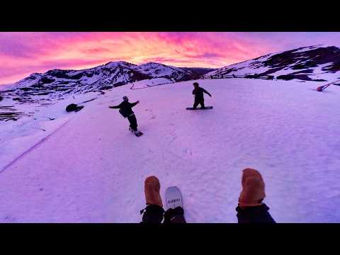 POV: Snowboarding through a Dream.