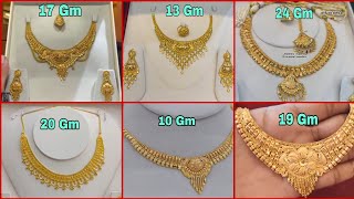 Intricate Gold Necklace Designs for 2025 with Weight and Price
