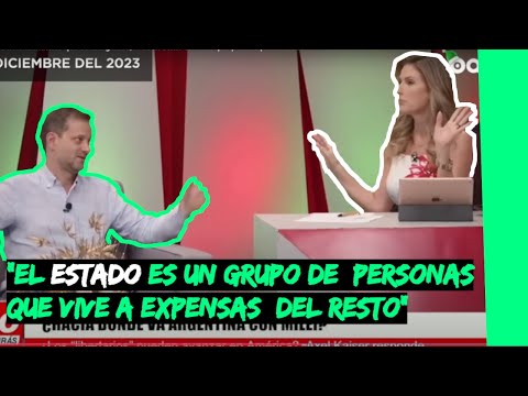 Periodista boliviana quizo pasarse de lista con Axel Kaiser sobre impuestos.