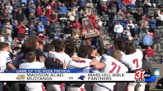 Big Game Friday Night Game of the Week preview: Madison Academy vs. Mars Hill