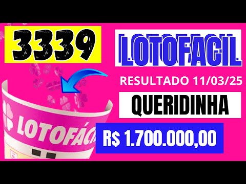 Lotofácil 3339 - Resultado Lotofacil Concurso 3339