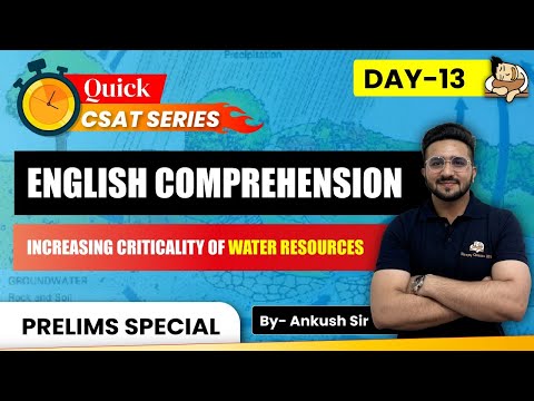 🌍 The Growing Crisis: Why Water Resources Are More Critical Than Ever || UPSC Prelims CSAT 2025