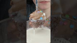 Mini Chocolate Cupcake Mukbang ASMR #shorts #chocolate #asmr #mukbang