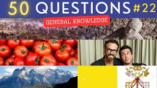 The General Knowledge Quiz #22 ¦ 50 Trivia Questions - Pub Quiz