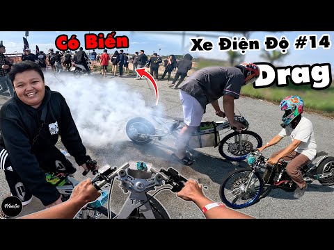 Xe Điện Độ thứ 14 - Dáng Drag Đại Chiến Racing Boy ở Trường Đua Đại Nam cùng Team HauLee