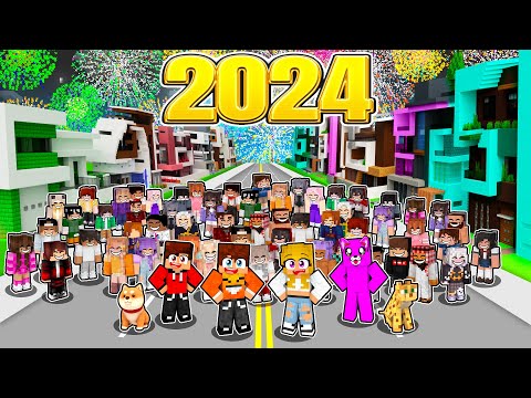 SYLWESTER 2024 na SMILELANDI ze WSZYSTKIMI w Minecraft!