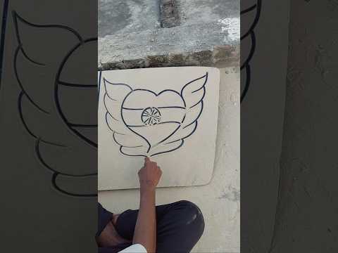 What a Interesting ๐ค Indian flag ๐ฎ๐ณ Drawing ๐ | Make On dust #shorts #indian #viral #art