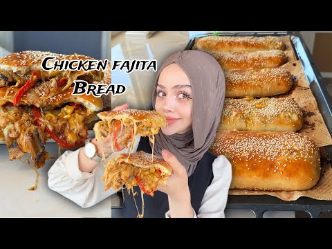 Chicken fajita bread| فاهيتا الدجاج بالخبز🥖 احلى فاهيتا حتجربوها 👌🏻