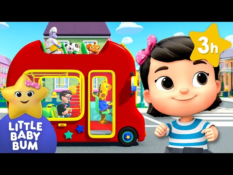 Bus ride Through the Town | 🚌Wheels on the BUS Songs! 🚌 Nursery Rhymes for Kids