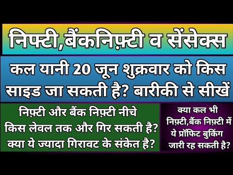 निफ्टी बैंकनिफ्टी व सेंसेक्स कल शुक्रवार को किस तरफ भाग सकते है? Nifty,Banknifty & Sensex Tomorrow