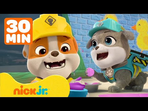 Rubble & Motor Aprendem Arte & Constroem Uma Nova Escola! c/ Mix & Charger | 30 Minutos | Nick Jr.