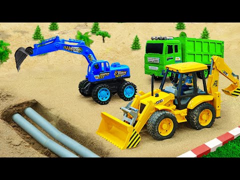 Rescuing crashed cars and planes with excavators and cranes, repairing water pipes