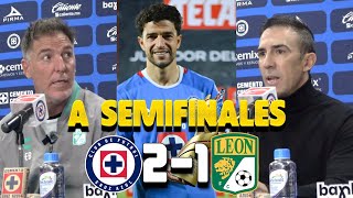 REACCIONES Cruz Azul vs León | Vicente Sanchez a semifinales