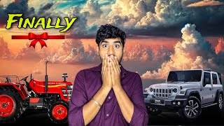 Finally Thar Roxx & Tractor le hi liya❤️ dreams come True || #royalfarmervlogs #mahindra