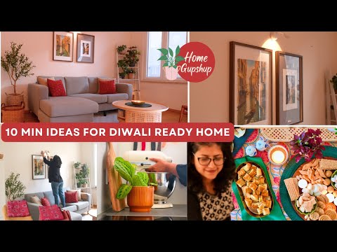 10 min Ideas for Quick Diwali Ready Home | Renter Friendly Tips | Small but effective changes