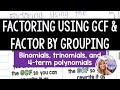 Factoring Techniques: GCF and Grouping Methods