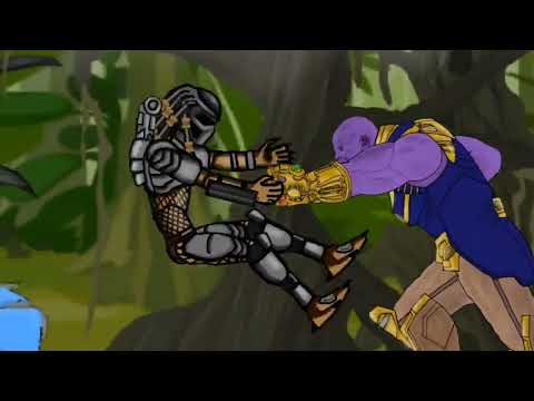 Thanos & Kratos Top Battle Scenes full Animation  dc2