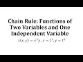 Calculus Derivatives and Partial Derivatives