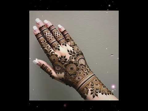 "Bridal Look Mehndi | Full Hand Floral & Geometric Fusion Design 🌸✨"