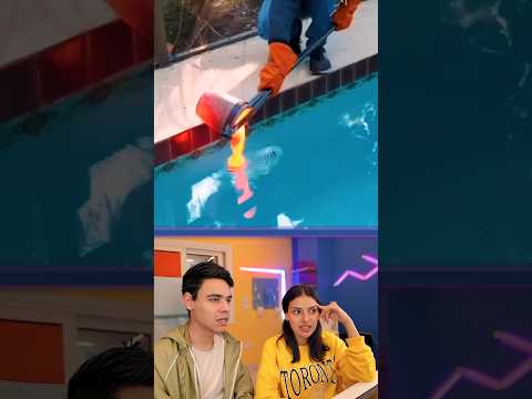 حمم بركانية ضد الماء !!😮💧 #youtubeshorts