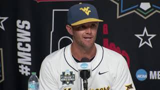 West Virginia Baseball Post Game after 12-7 Loss to UNC In MCWS