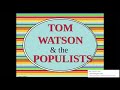Populist Party and Bourbon Triumvirate in Georgia