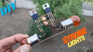 DIY 12V Strobe Light Using MOSFETs | Easy Flashing Bulb Circuit
