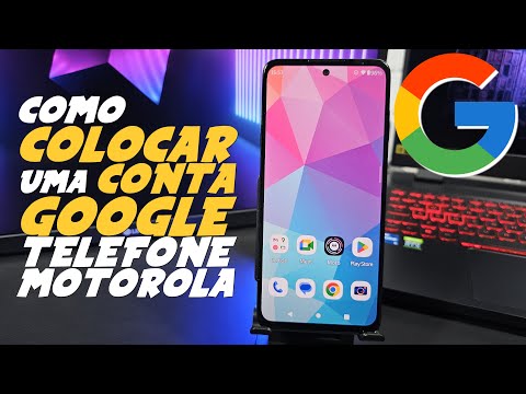Como COLOCAR CONTA GOOGLE no TELEFONE MOTOROLA