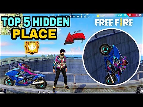 FREE FIRE TOP 5 NEW HIDDEN PLACE || HIDDEN PLACE IN BERMUDA MAP || RKG ARMY