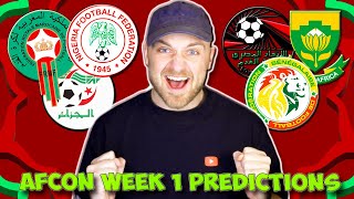 AFCON WEEK 1 PREDICTIONS & TIPS