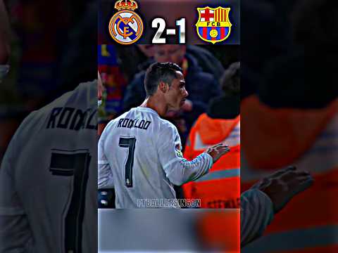 Real Madrid VS Barcelona Super Clasico Ronaldo Shocked Messi Neymar 🔥 #youtube #football #shorts