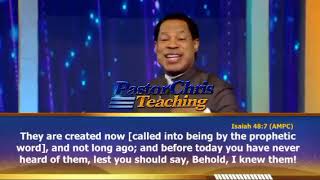 Use The Prophetic Words By Pastor Chris 