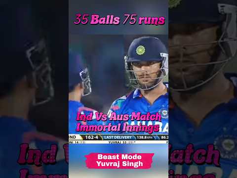 Yuvraj Singh Stunning knock against Aus 2013 | 35 Balls 75 Runs #icc #cricket #cricketlover #ipl