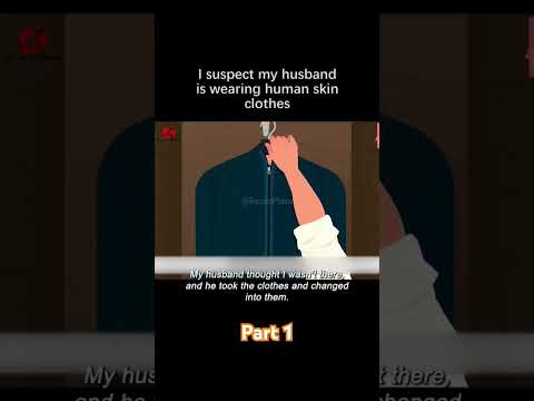 She suspect my Husband wearing human Skin Clothes Part-1 #kids  #animation #couple #story #viral