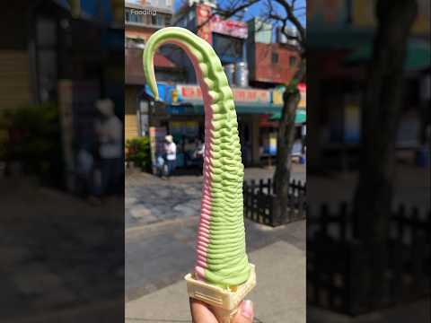 성공vs실패?! 달인 소녀의 55cm 아이스크림 -  Success vs Failure?? Amazing 55cm Ice Cream -  Taiwanese Street Food