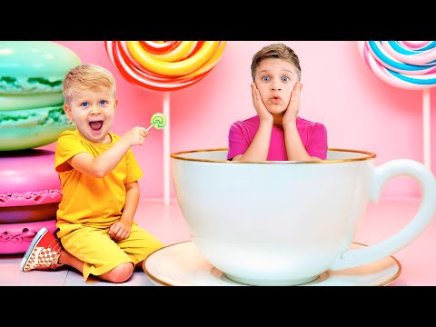 روما وأوليفر يستكشفان متحف الحلوى