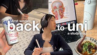 STUDY VLOG 🍃🍰 first week back at uni, dyeing my hair, picnics, XG concert and hanging with friends