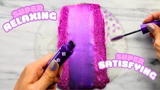 How To Make Crystal Clear Slime & ASMR Coloring with Makeup!