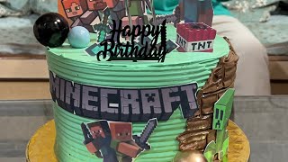 Minecraft Cake design ॥एकदम सिंपल टेक्निक से बनाये केक सुपर सॉफ्ट और रूई जैसी नरम बिना अंडे के 