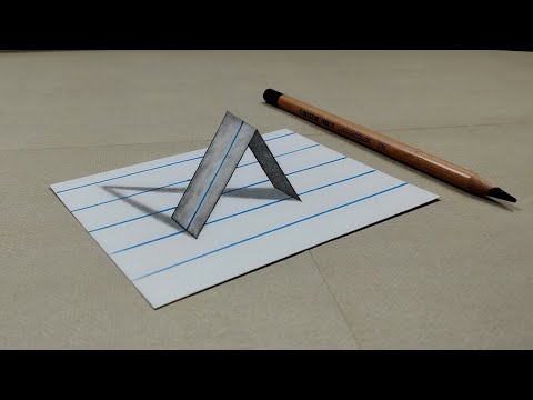 Como Dibujar 3D 🔥 Truco 3D en papel lineal