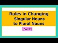 Transforming Singular Nouns to Plural: Key Rules