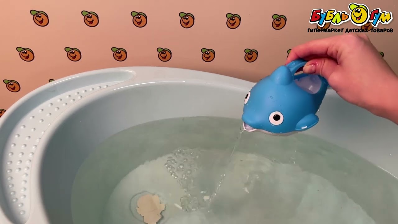 Игрушка для ванны Stellar лейка Дельфин - видео