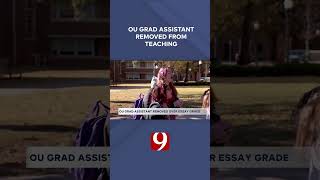 Oklahoma grad assistant removed from teaching after essay controversy