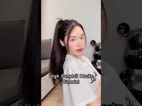 Cách buộc tóc đuôi ngựa cao phồng, cực chắc chắn 💕