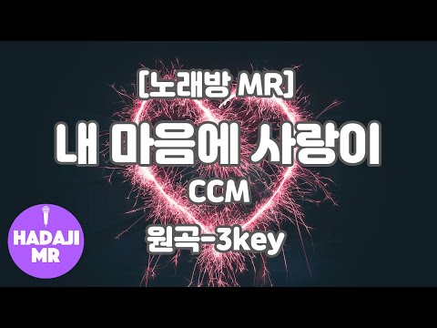 [DJ노래방/멜로디O] 내 마음에 사랑이 MR (A 원곡-3key) / 하다지MR
