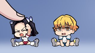 Anime Chibi Demon Slayer vs Finger | ALL COMPLETE 8